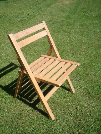 wooden folding chair